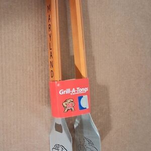 Universitt Of Maryland Terrapins Stainless Steel BBQ Tongs